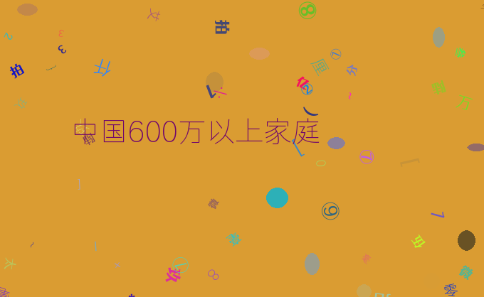 中国600万以上家庭